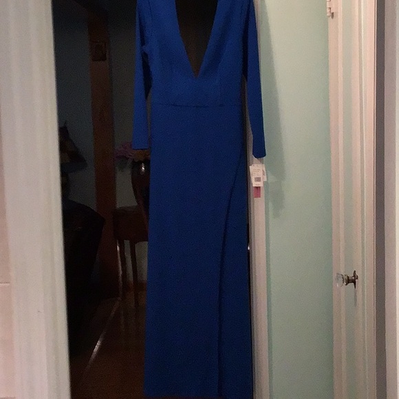 AQUA WOMENS FORMAL GOWN ROYAL BLUE SIZE 12 - Picture 2 of 16